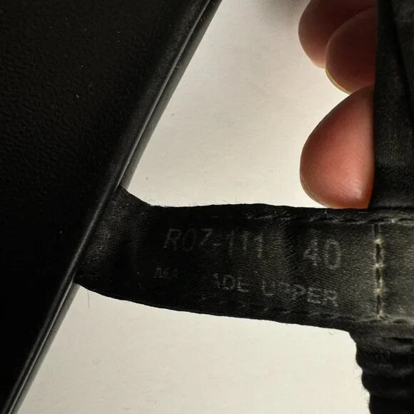 Alegria Black Sandals Silver Metal Detail Size EU 40 - Picture 14 of 15